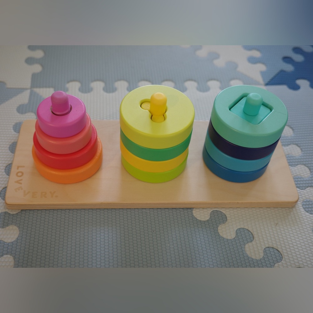 Twist and Pivot Pattern Puzzle - Learning Stackers Educational Toy